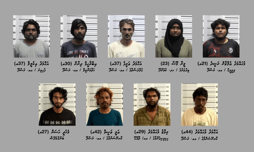 މަސްތުވާތަކެއްޗާ ބަނގުރަލުގެ ވިޔަފާރިކުރާކަމުގެ ތުހުމަތުގައި ރަސްދޫއިން 9 މިހަކު ހައްޔަރުކޮށްފި