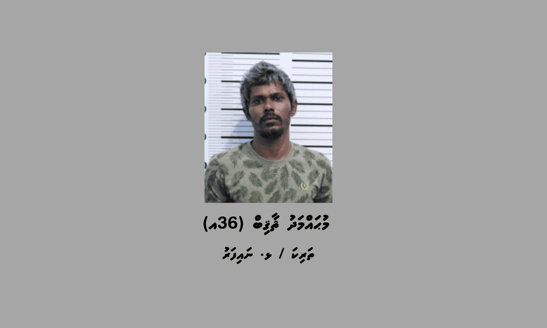 ނައިފަރަށް މަސްތުވާތަކެތި އެތެރެކުރަން އުޅުނު ކަމުގެ ތުހުމަތުގައި މީހަކު ހައްޔަރުކޮށްފި
