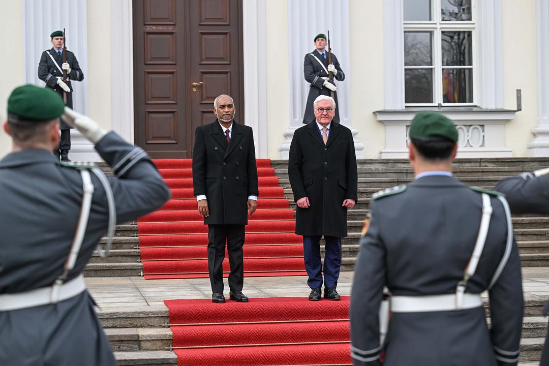 ޖަރުމަނުން ރައީސަށް ރަސްމީކޮށް މަރުޙަބާ ދަންނަވައިފި