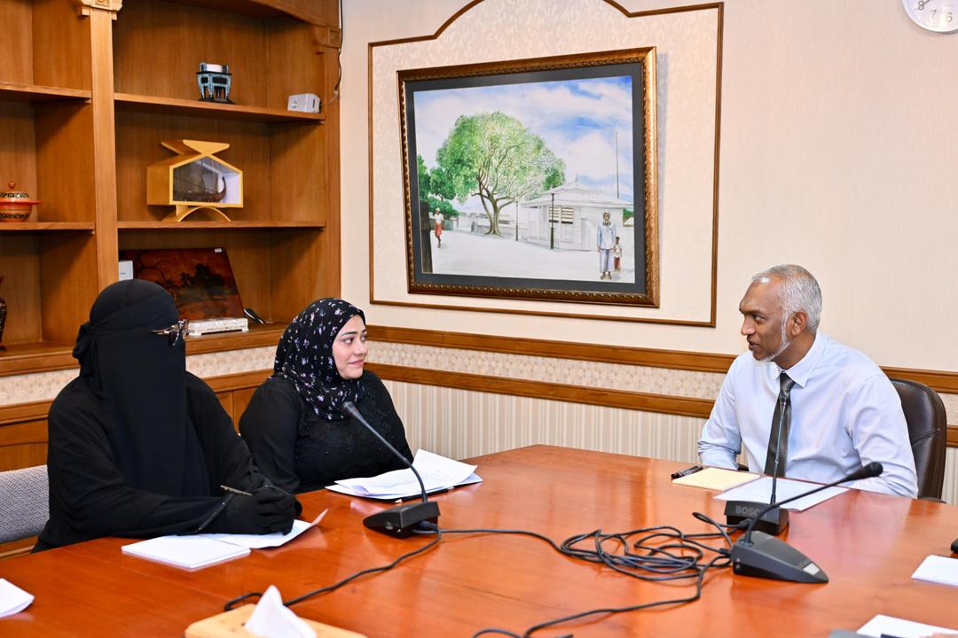 މޯލްޑިވްސް އޯޓިޒަމް ސަޕޯޓް އެންޑް ނިއުރޯ-އިންކްލޫޝަން ޔުނިޓީގެ ބެލެނިވެރިންނާ ރައީސުލްޖުމްހޫރިއްޔާ ބައްދަލުކުރައްވައިފި