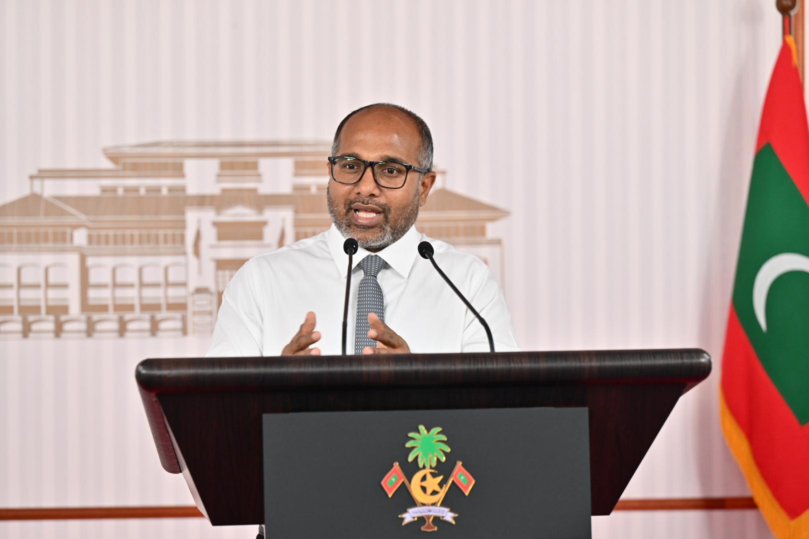 ދާޚިލީ ސަލާމަތާއި ފަންނިއްޔާތާ ބެހޭ ވަޒީރު ޢަލީ އިޙްސާން / ފޮޓޯ:ރައީސް އޮފީސް