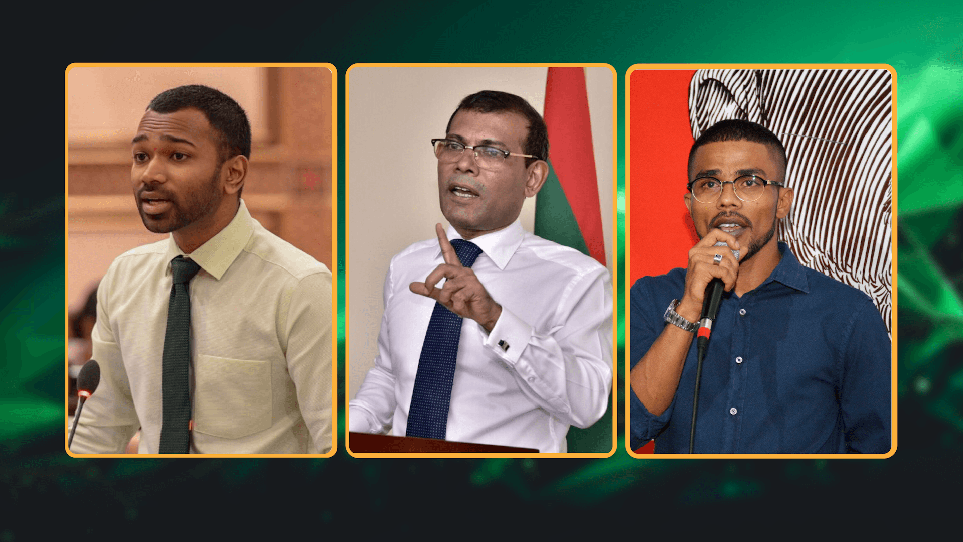 އެމްޑީޕީގެ ޗެއާޕާސަން އިންތިހާބަށް، ނަޝީދު، މީކާއިލް، އަލްހާން