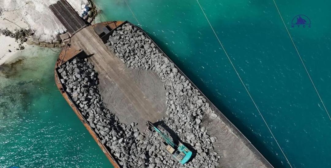 ގުރައިދޫ އެއާޕޯޓަށް ބޭނުންވާ ބިން ހިއްކުމުގެ % 76 ނިމިއްޖެ