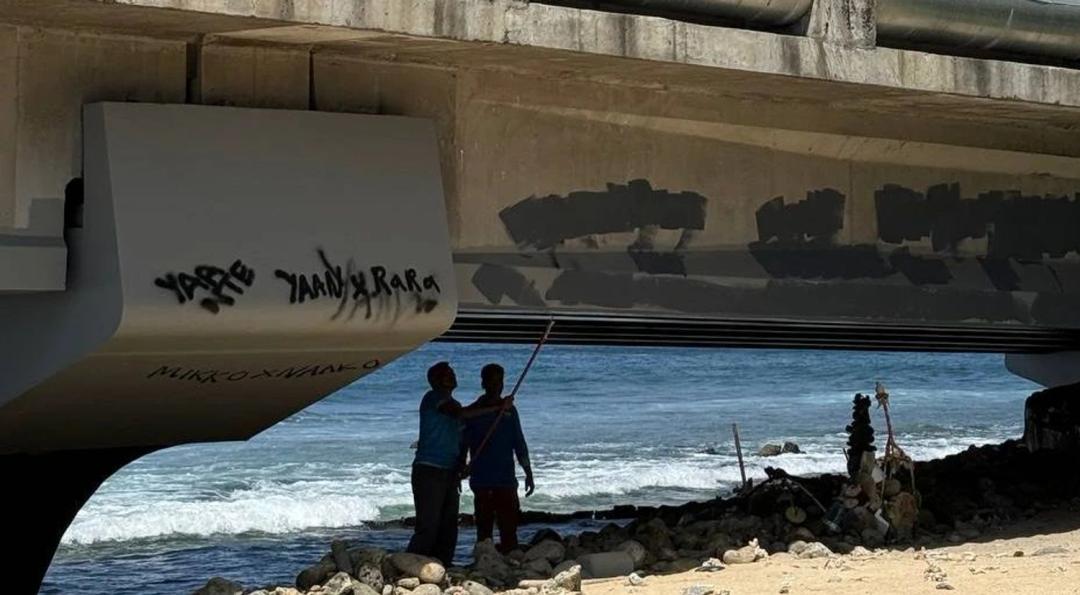 މާލެ ސަރަހައްދުތަކުގައި ހުރި ގްރެފިޓީތައް ފުހުމުގެ މަސައްކަތް ފަށައިފި