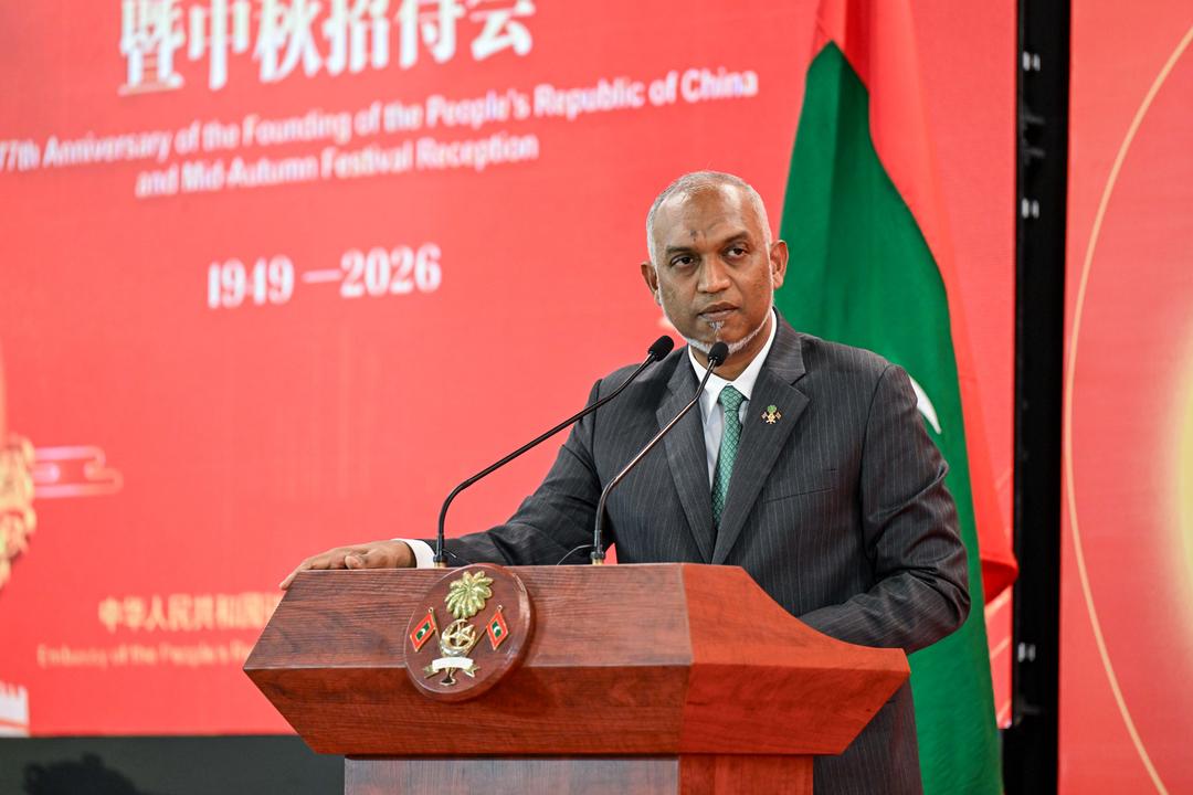 ރާއްޖެއާއި ޗައިނާގެ މެދުގައި އޮތް ޒަމާންވީ ރަޙްމަތްތެރިކަމަކީ އުޖާލާ ކުރިމަގަކަށް އެޅިގެންދާ ބްރިޖްތަކެއް: ރައީސް